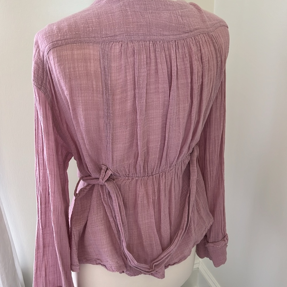 We The Free Gauze Safari Top Blouse - Picture 5 of 7